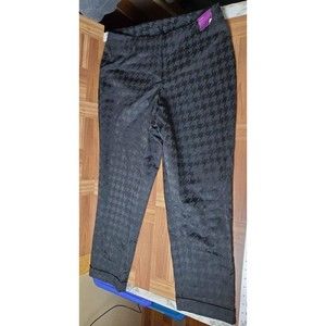 Lane Bryant Black Pattern Pants